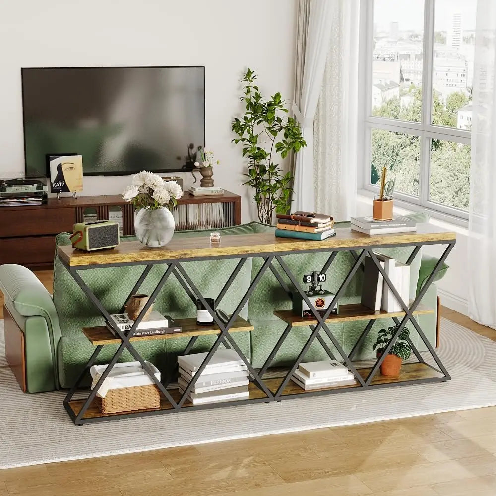 Slim 3-Tier Console Table