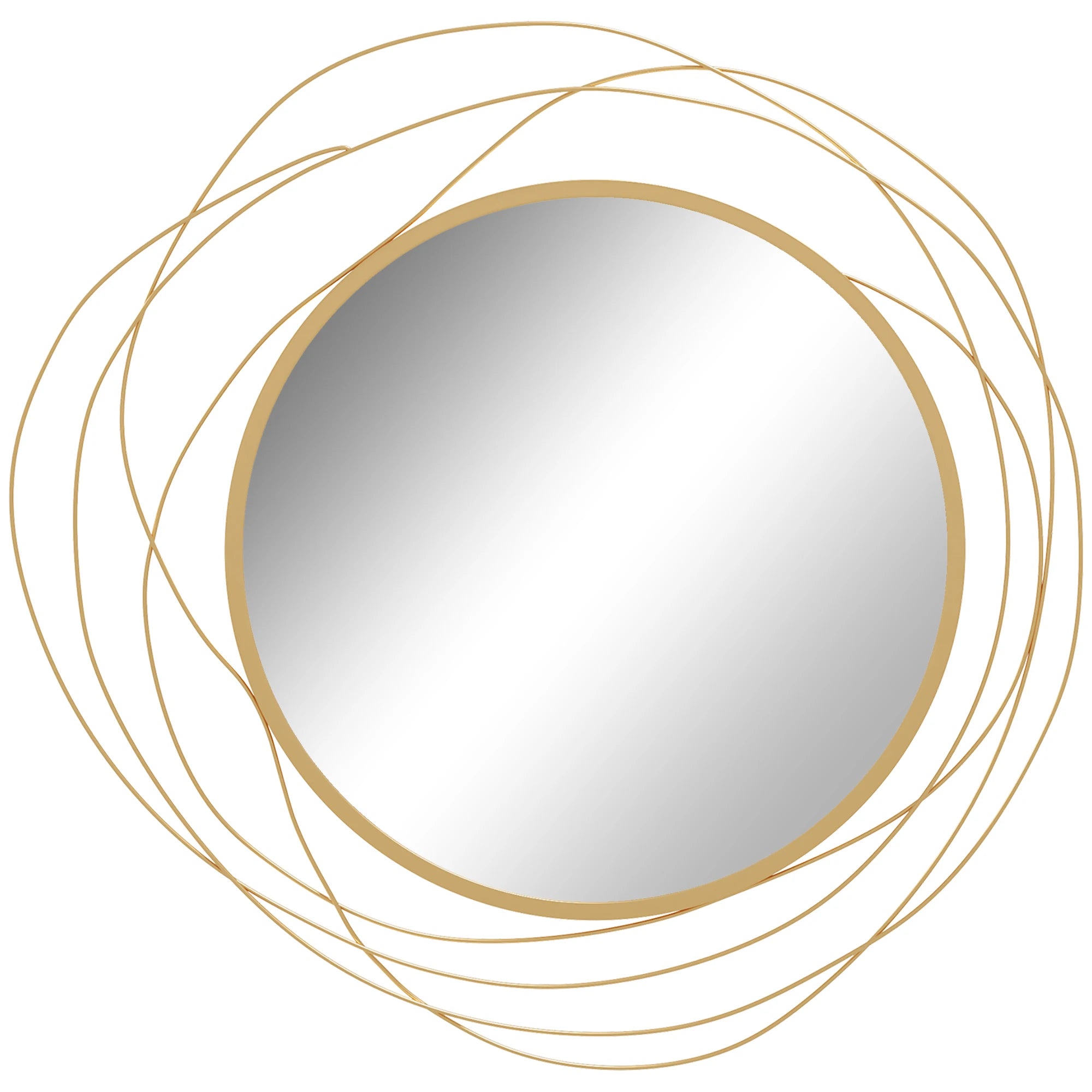 Round Metal Wall Mirror