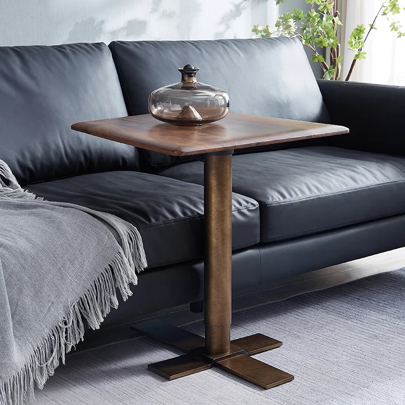 Walnut Lift-Top Side Table