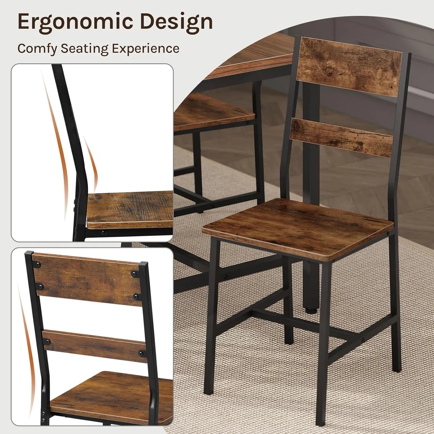 Wood Dining Chairs (Set of 2)
