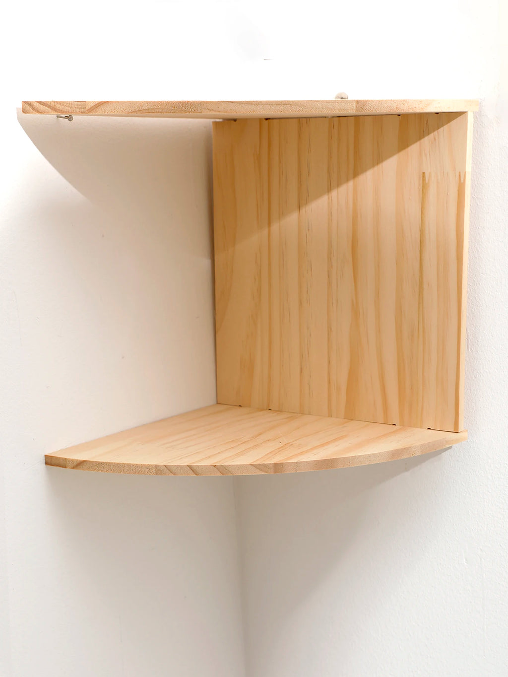 Wooden Corner Shelf Two-Layer Burlywood Shelf Boho Home Decoration Floating Wall Organizer Room Decors Aesthetic Wall Decor Gift