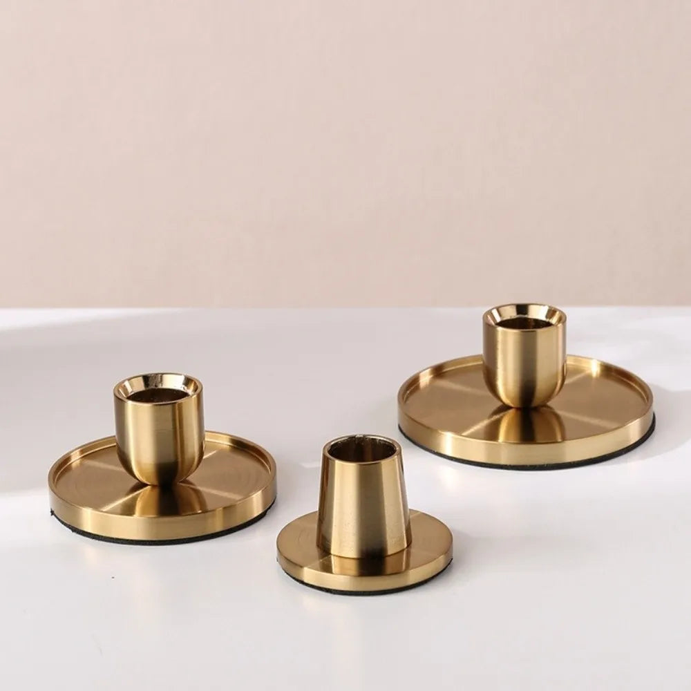 Decoration Candlestick Decoration Golden Candle Holder Home Decor Desktop Metal Candlestick Wedding Decoration Candle Stand Home