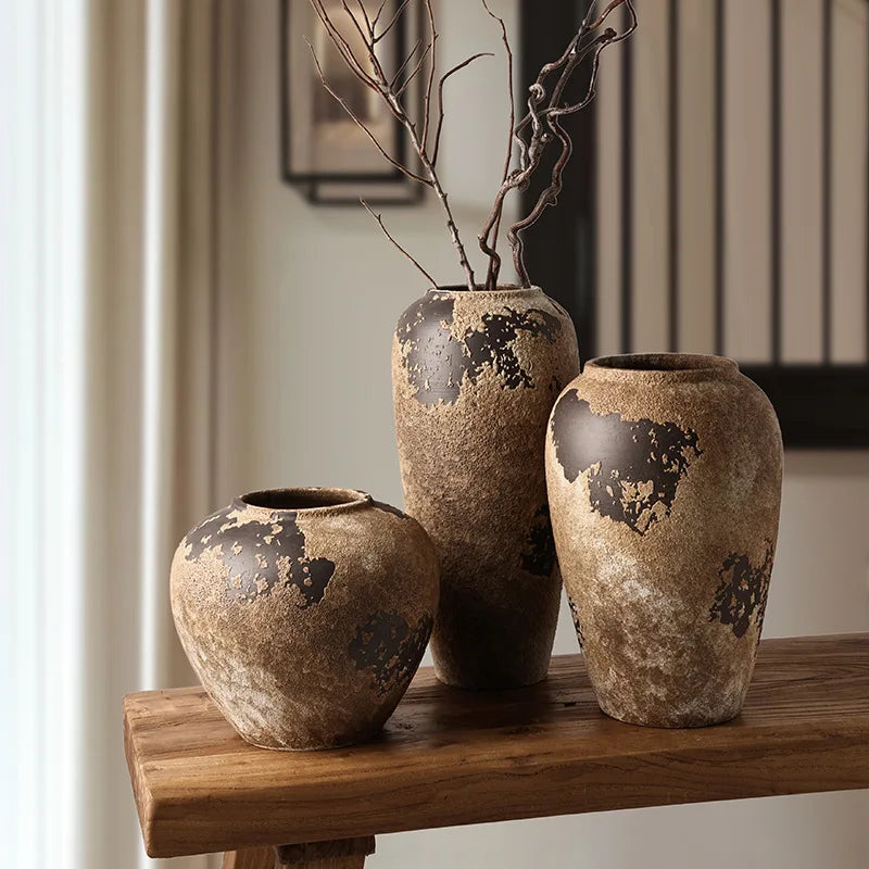 Retro Ceramic Flower Jar