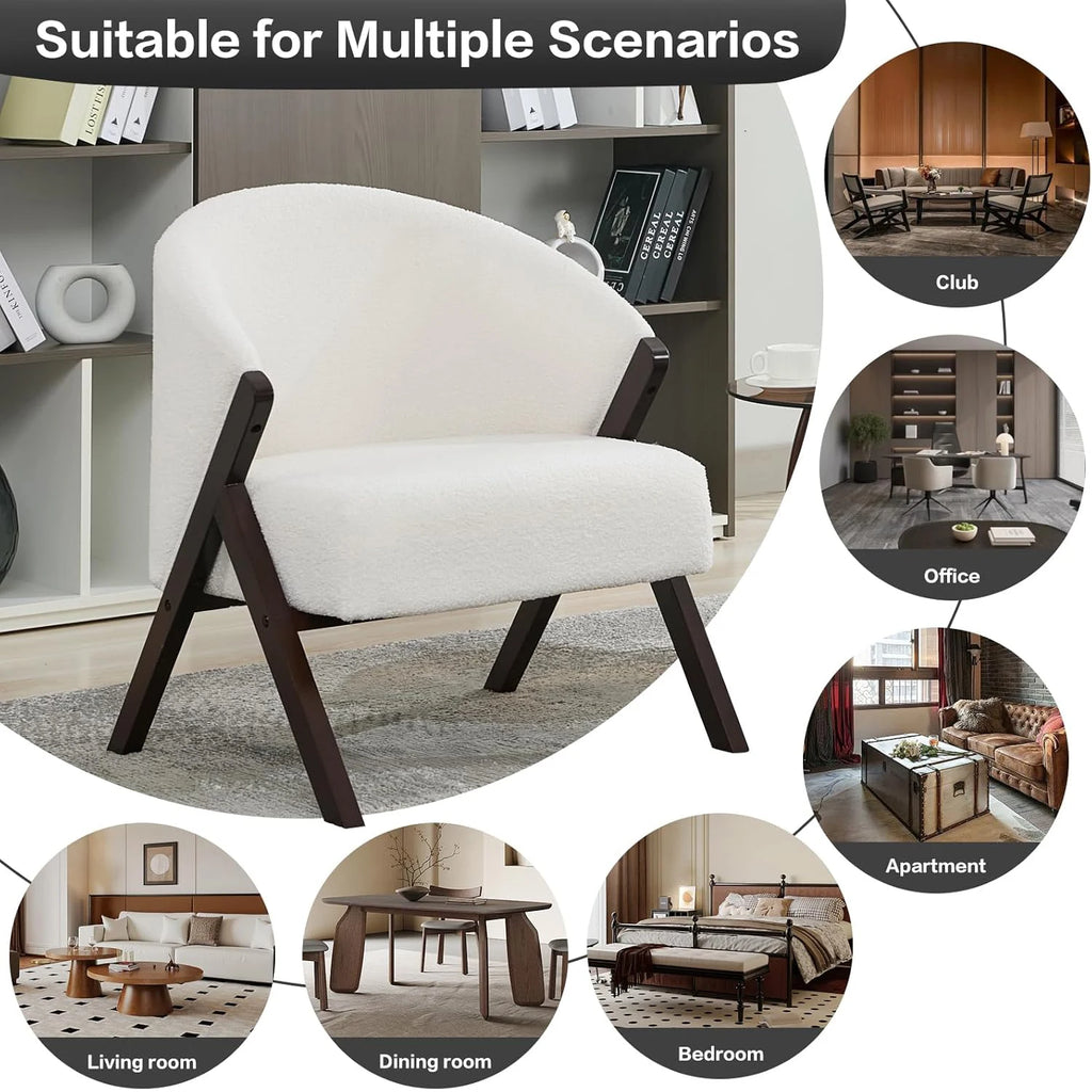 Linen Accent Armchair