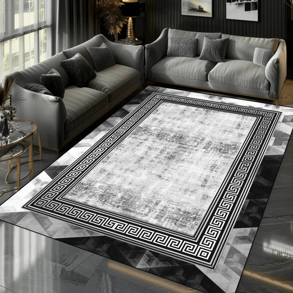 Nordic Luxury  Living Room Carpet Home Decoration Modern Bedroom Large Area Rugs Elastic Washable Non-slip Door Mat