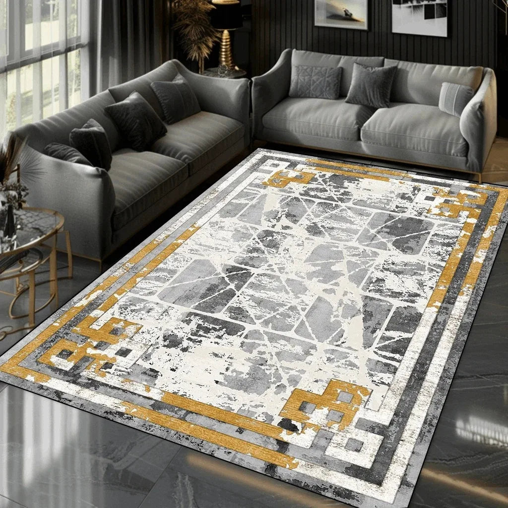 Nordic Luxury  Living Room Carpet Home Decoration Modern Bedroom Large Area Rugs Elastic Washable Non-slip Door Mat