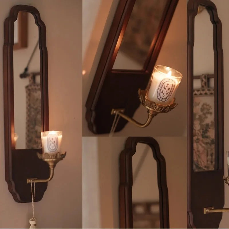 Ornate Wooden Wall Mirror