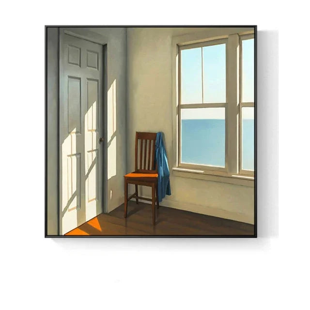 Nordic Window Outside Landscape Canvas Painting Print Scenery Interior Wall Art Poster Canvas Picture for Home Decoration