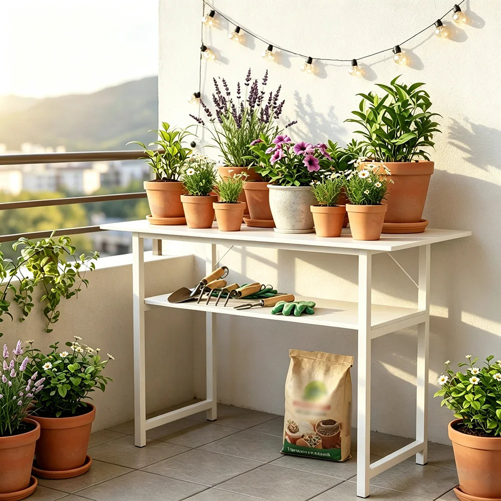 Warm White Console Table