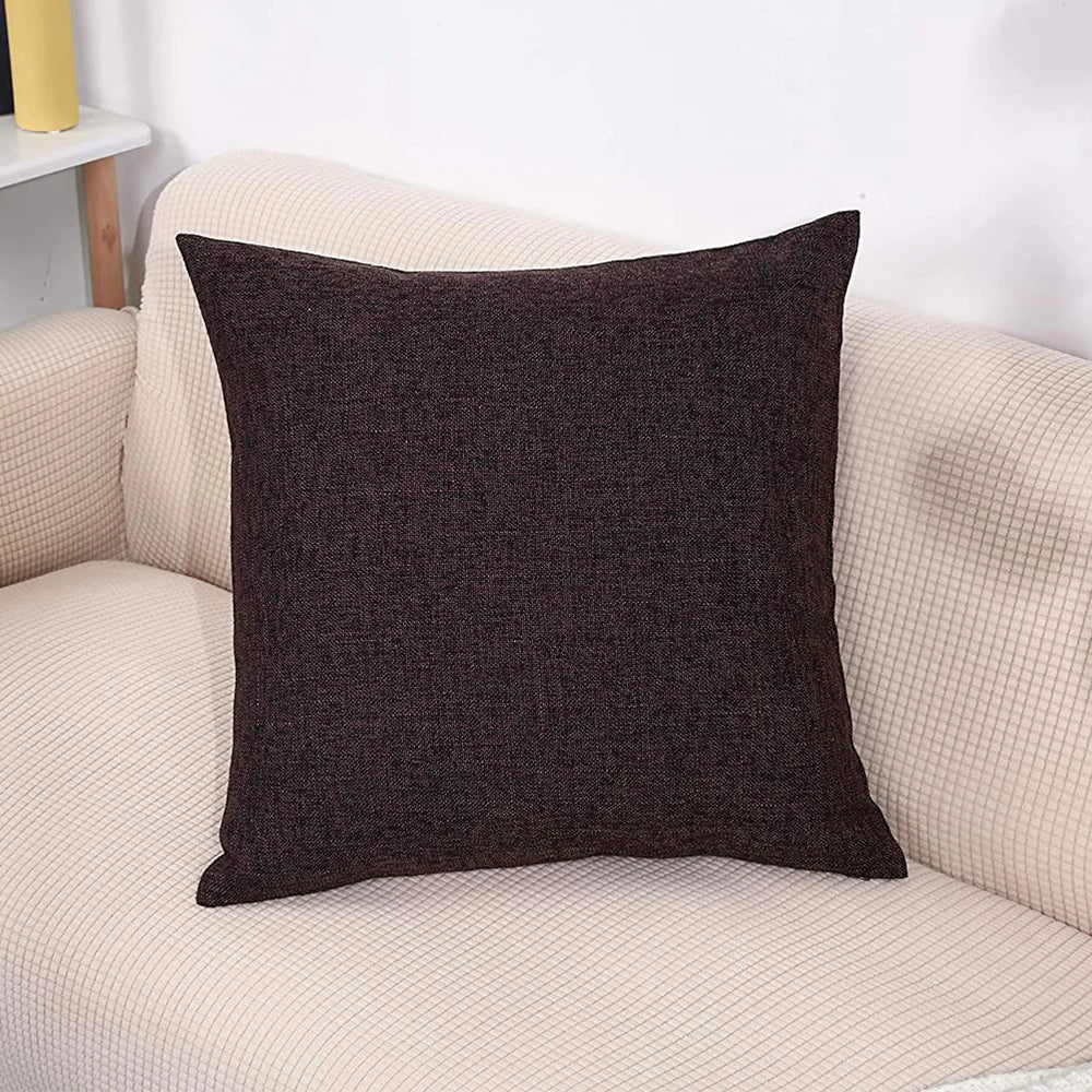 Cushion Cover Pillow Cover Linen Pillowcase for Sofa Living Room Outdoor 45*45cm Home Decor
