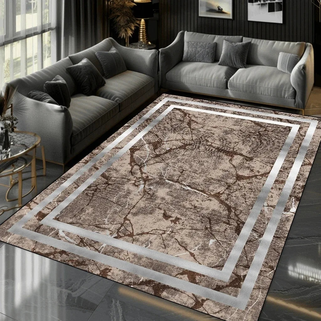 Nordic Luxury  Living Room Carpet Home Decoration Modern Bedroom Large Area Rugs Elastic Washable Non-slip Door Mat