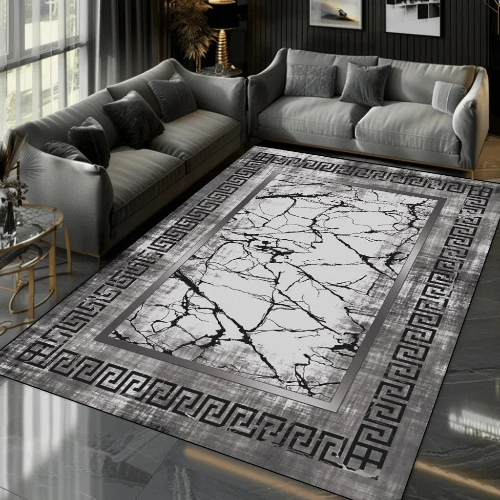 Nordic Luxury  Living Room Carpet Home Decoration Modern Bedroom Large Area Rugs Elastic Washable Non-slip Door Mat