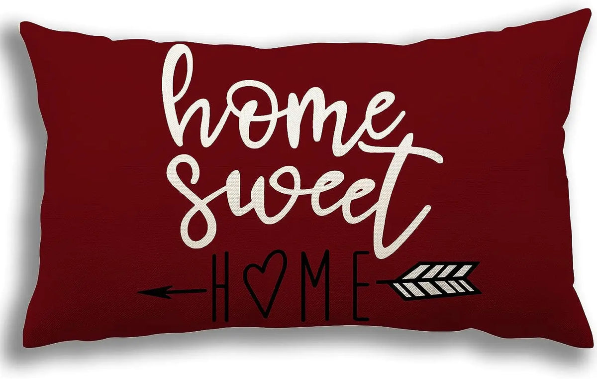 Linen Geometric Pillowcase 40x60cm Sofa Decoration Pillow Cover, Sofa Bedroom Furnishing Decoration Lumbar Cushion Cover