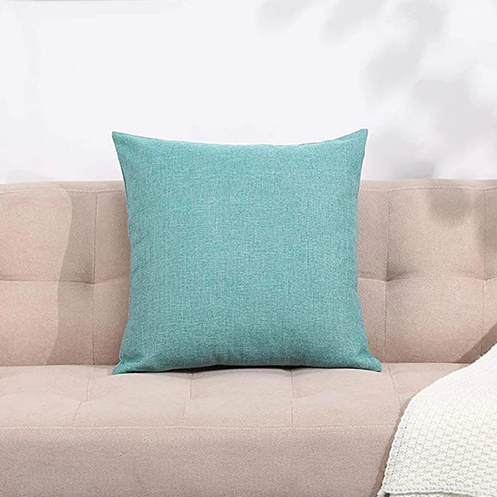 Cushion Cover Pillow Cover Linen Pillowcase for Sofa Living Room Outdoor 45*45cm Home Decor