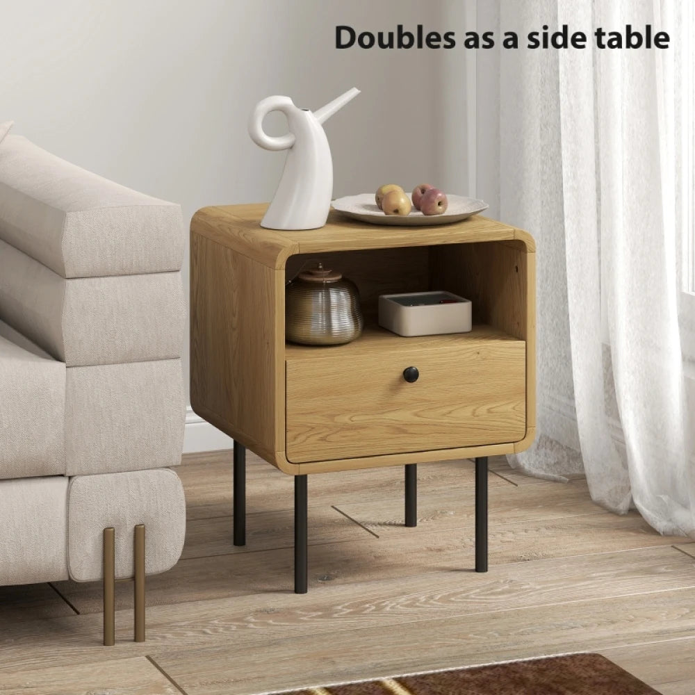 Oak Bedside Table