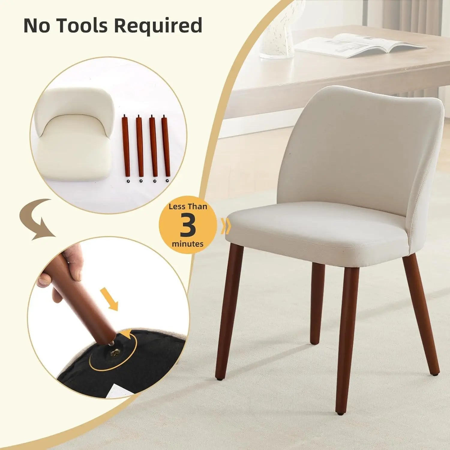 Upholstered Dining Chairs (Set of 2)