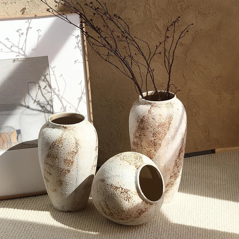 Wabi-Sabi Pottery Vase