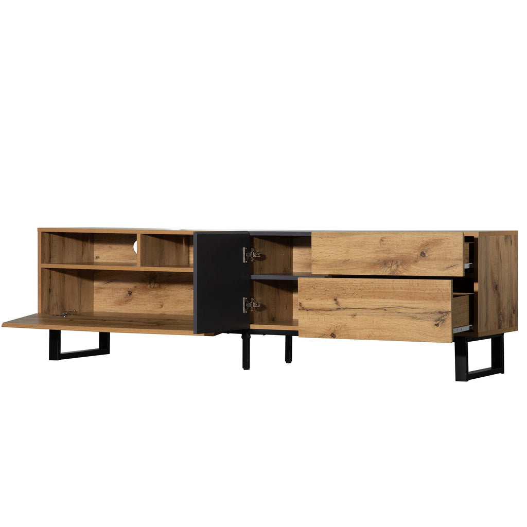 Wood Grain TV Cabinet