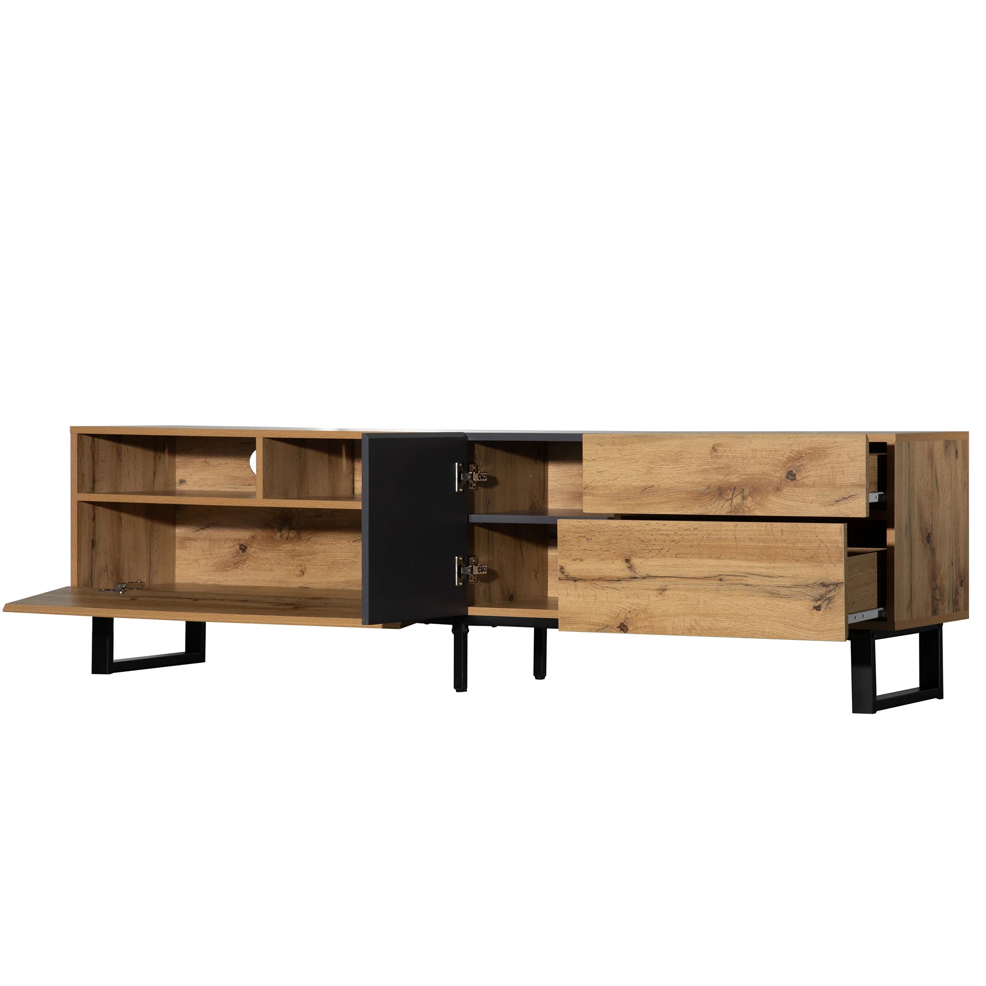Wood Grain TV Cabinet