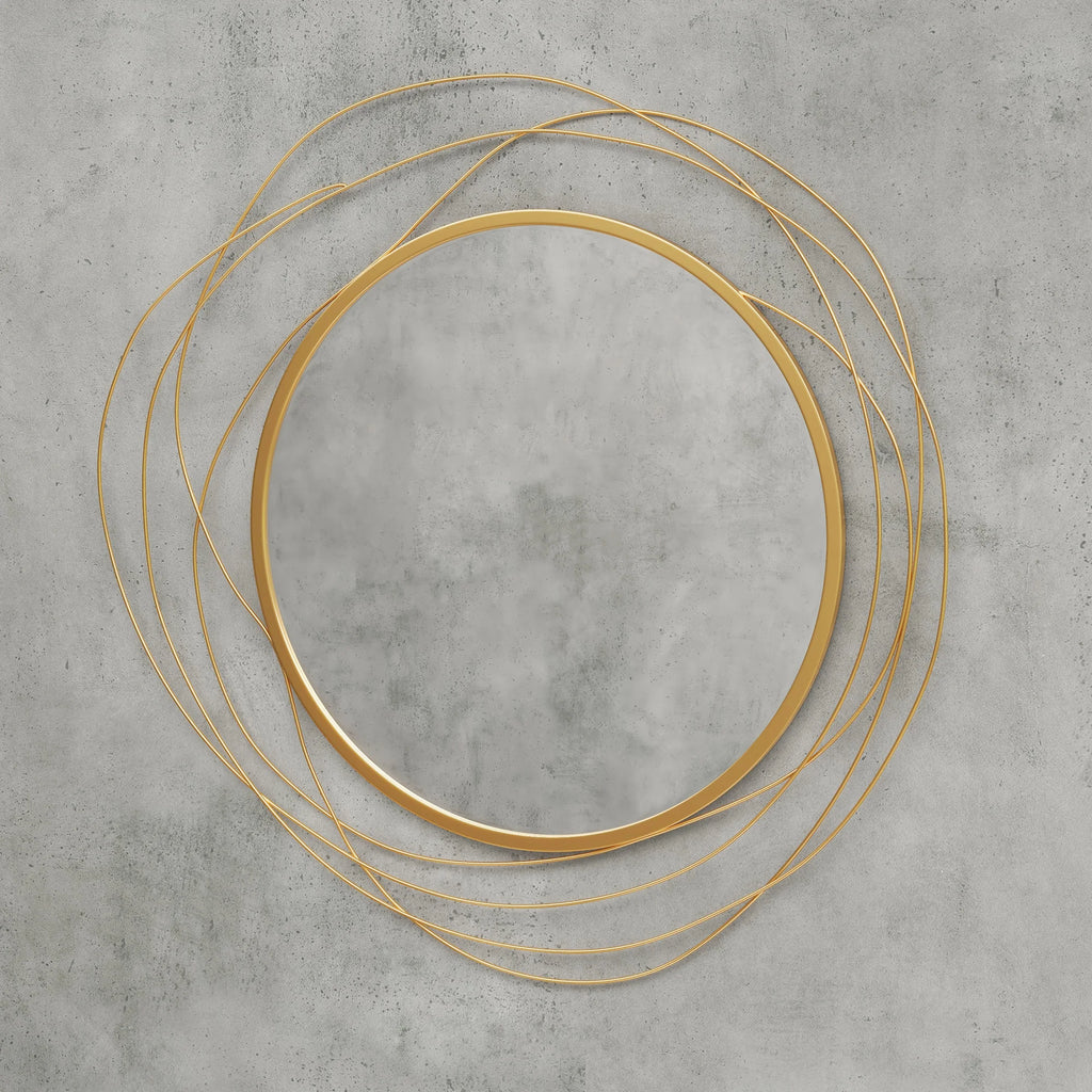 Round Metal Wall Mirror