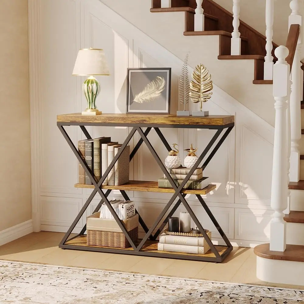 Slim 3-Tier Console Table