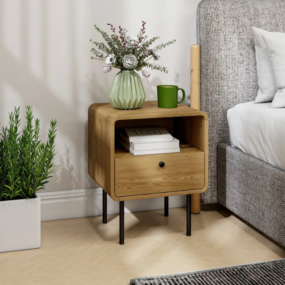 Oak Bedside Table