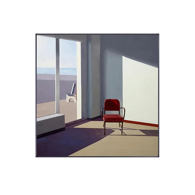 Nordic Window Outside Landscape Canvas Painting Print Scenery Interior Wall Art Poster Canvas Picture for Home Decoration