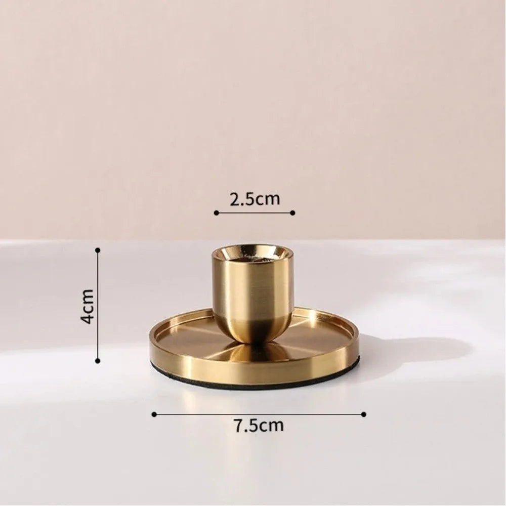 Decoration Candlestick Decoration Golden Candle Holder Home Decor Desktop Metal Candlestick Wedding Decoration Candle Stand Home