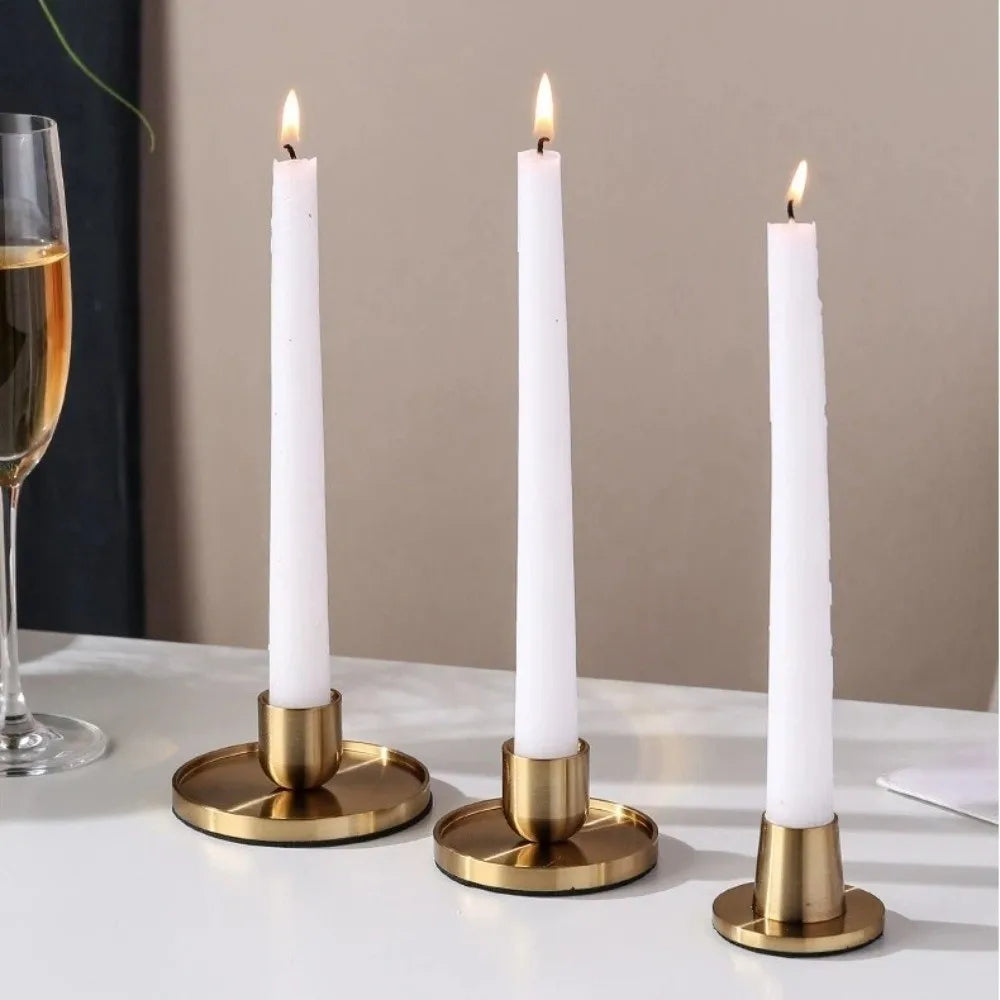 Decoration Candlestick Decoration Golden Candle Holder Home Decor Desktop Metal Candlestick Wedding Decoration Candle Stand Home