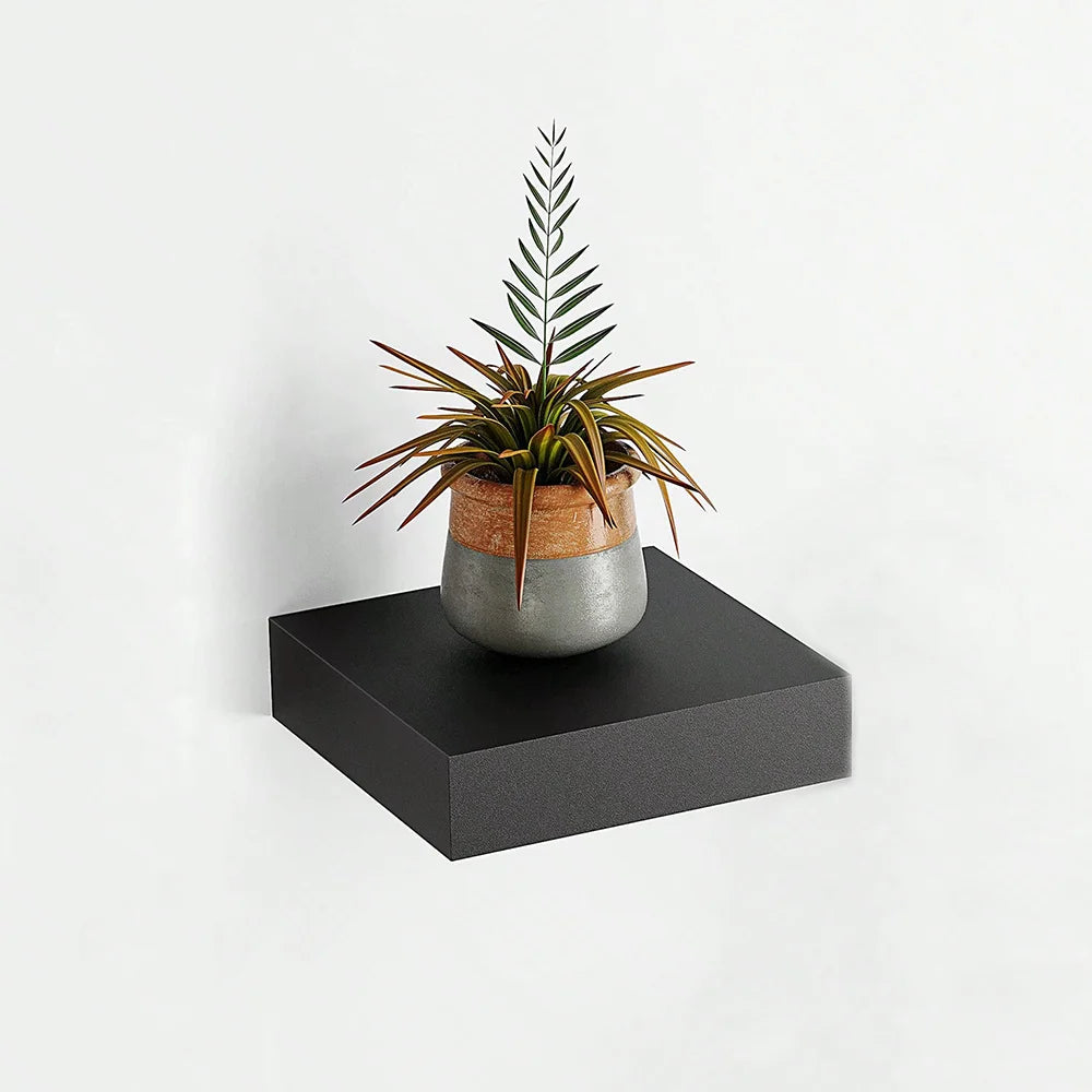 Square Floating Shelf Wood Wall Small Shelves for Living Room Decor Display Stand Bedroom Bathroom Decorative Floating Shelf