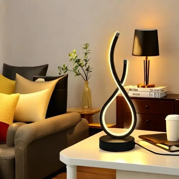 Modern Minimalist Nordic Style Table Lamp Bedside Ambient Light for Bedroom Study Living Room Decor