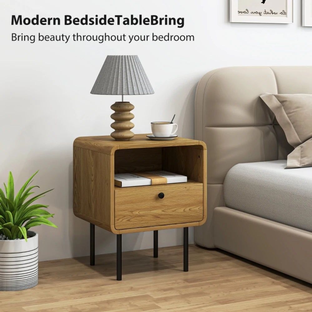 Oak Bedside Table