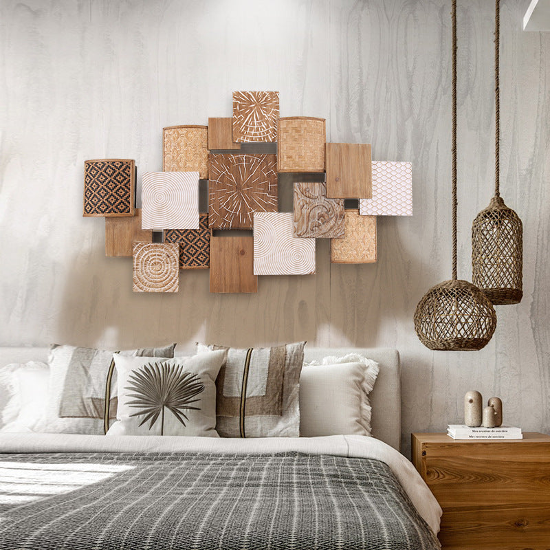 Geometric Wood Wall Art - Modern Rustic Accent Decor - Decor Havenly