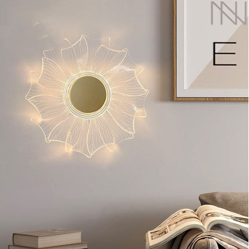 Modern Petal Acrylic LED Wall Lamp