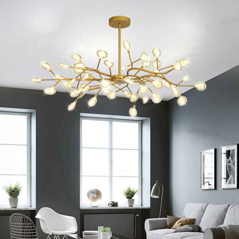 Modern Creative Petal Golden Chandelier