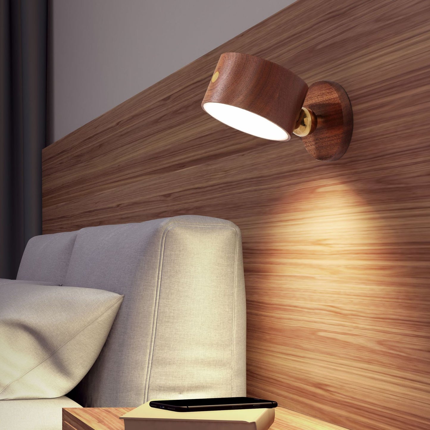 Wooden Bedside Lamp - Decor Havenly Lamp - Decor Havenly