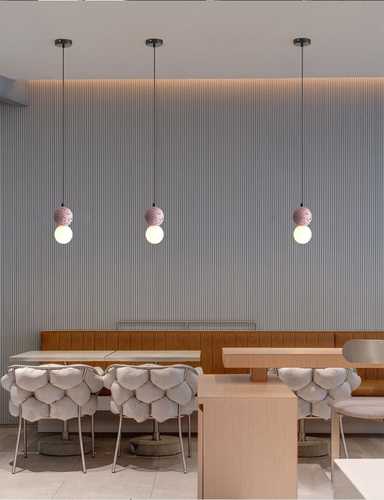 Modern Nordic Terrazzo Bar Chandelier