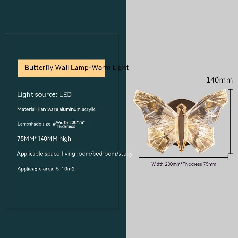 Luminous Butterfly Wall Lamp - Stylish Lighting - Decor Havenly