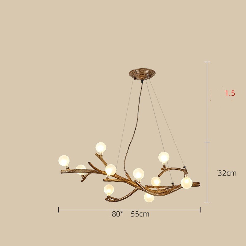 Zen Branch Chandelier - Wabi-Sabi Chandelier - Decor Havenly